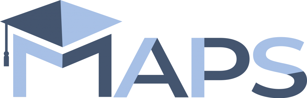 logo in blue color. Reads 