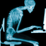 Skeleton At Computer 1